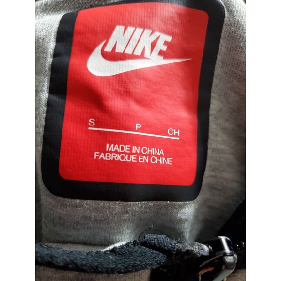 Nike Tech Cape Hoodie Sweatshirt Women's Size Small Grey Black - Picture 6 of 9